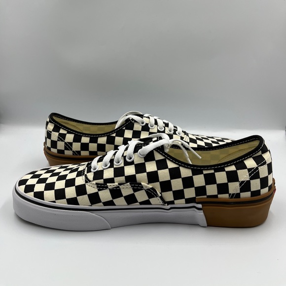 Vans Authentic Checkerboard Size 12 Men’s Black - Picture 3 of 7